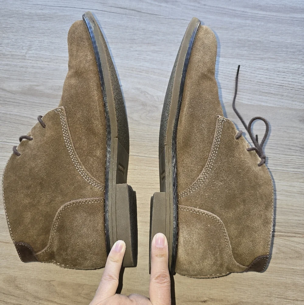 Nunn Bush Men's Chukka Boots Size 10.5 Camel Lancaster Plain Toe Ankle Shoe
